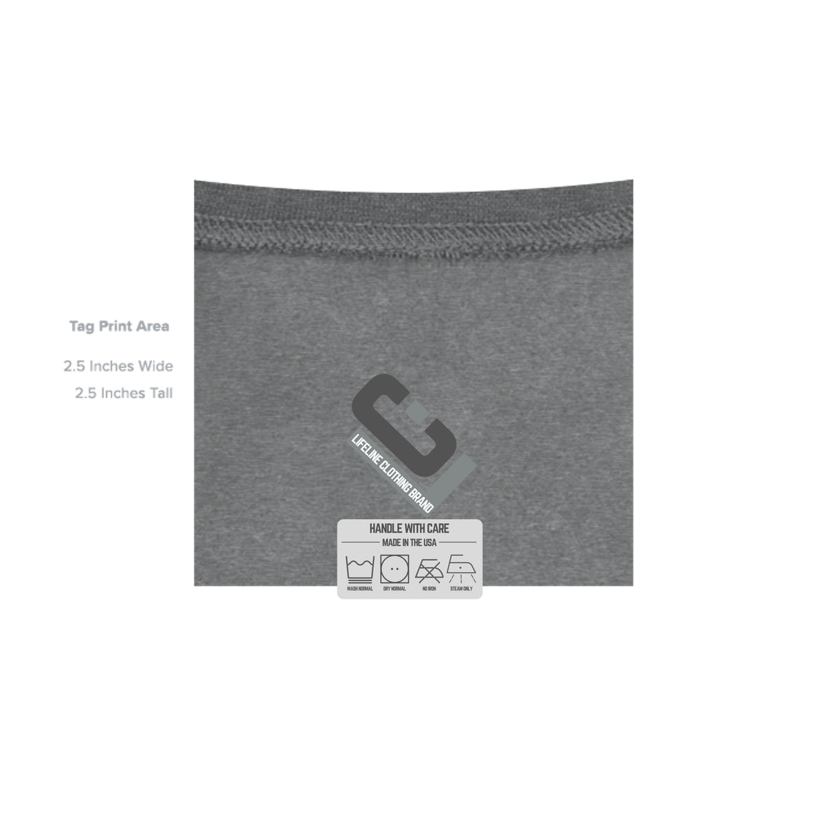 Fan Charcoal Heather - G185 - INSIDE_TAG_LINE